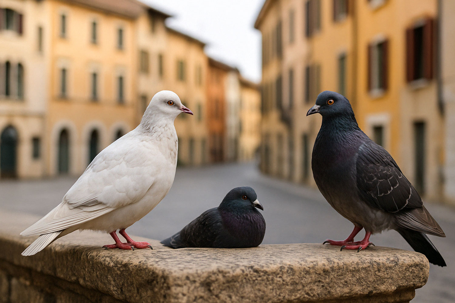 Piccioni su strutture e monumenti del centro storico - Interventi di allontanamento volatili